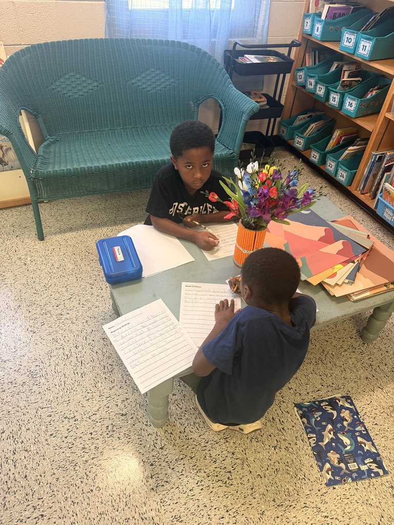 Mrs. McRae’s class has been working on writing a sequel to a book we all loved! Today students read their edited stories to classmates and gave each other ideas to make their stories even better!