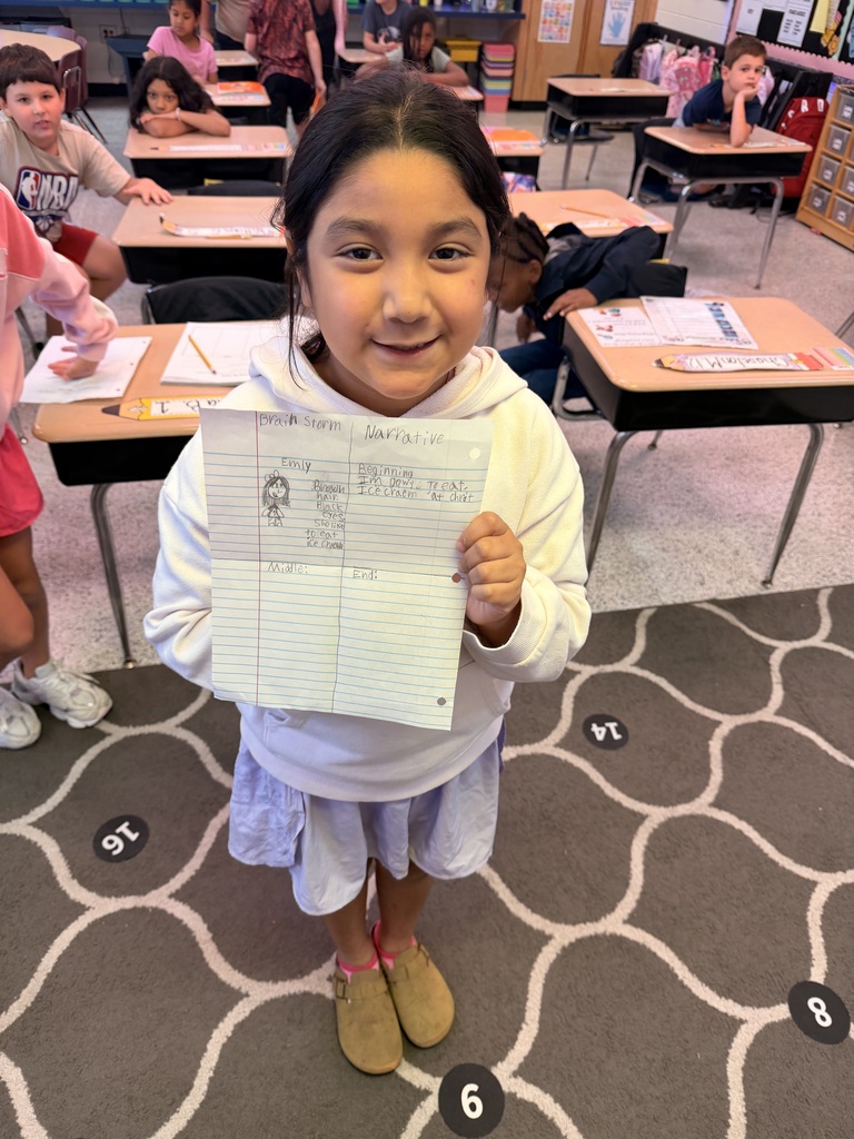 Mrs. Fraser’s second grade class had a wonderful time learning how to brainstorm ideas for their imaginative narratives! Students shared creative thoughts, discussed exciting story possibilities, and began planning their very own adventures. We can’t wait to see their imaginations come to life! 📝💙