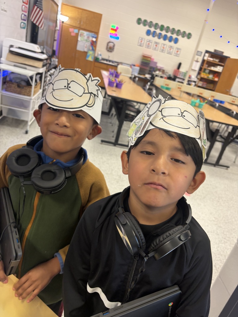 Students in Mrs. Houston's class learned about Mario Molina for Hispanic Heritage month.