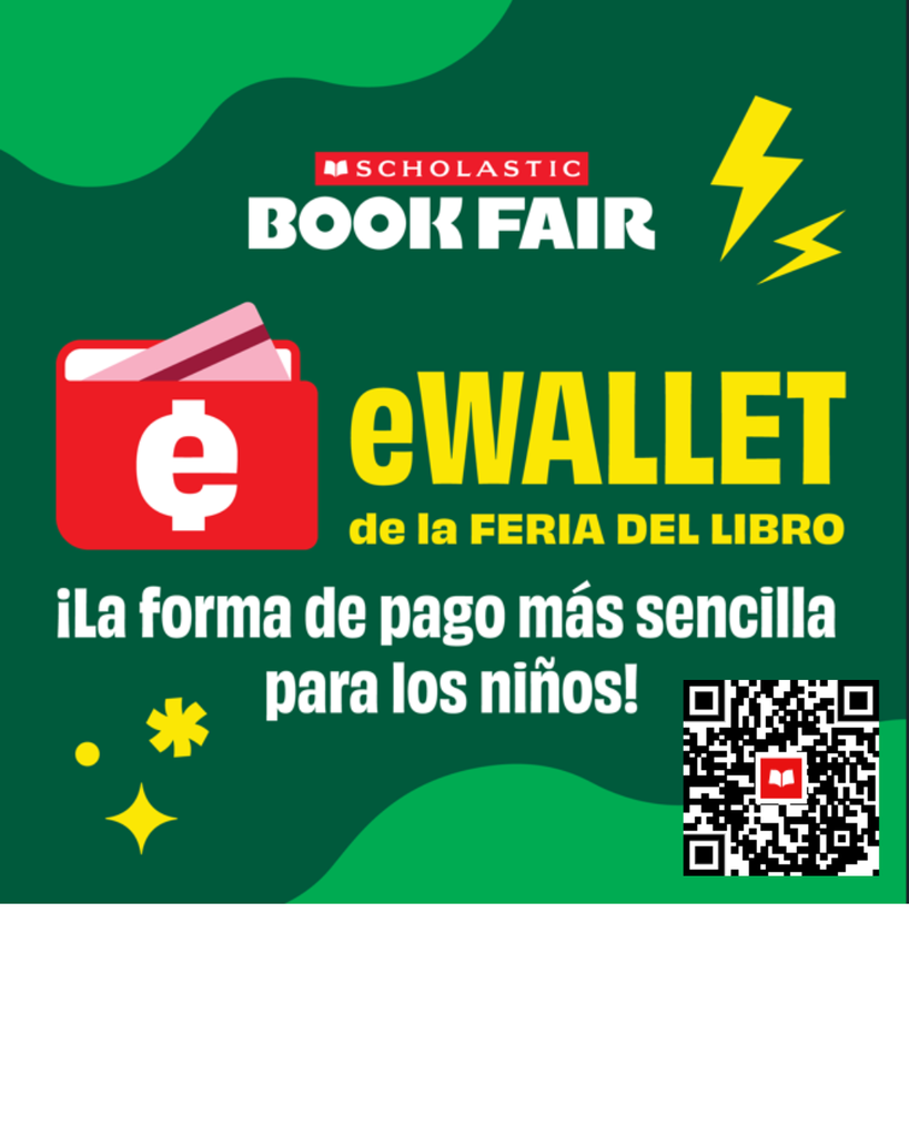 eWallet for book fair with QR code to website - Spanish