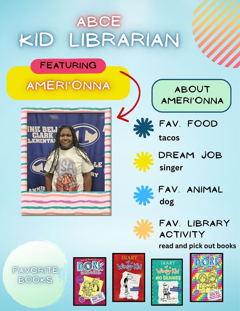 August Kid Librarian Ameri'onna.