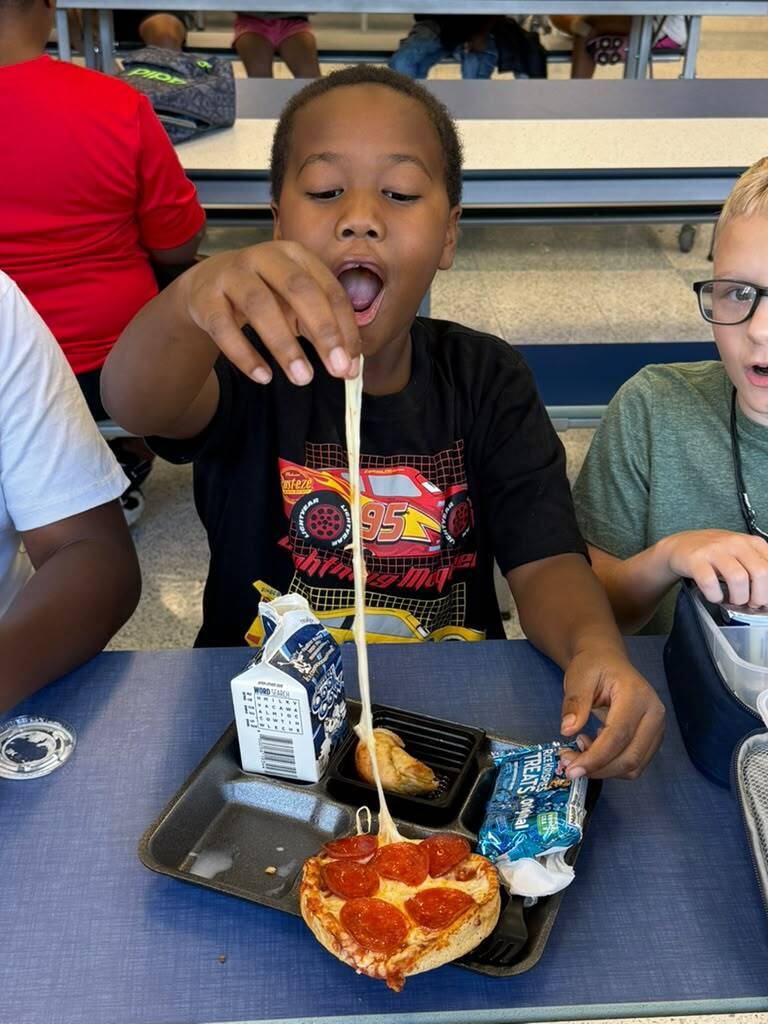 New personal pizzas are a hit in the lunchroom!