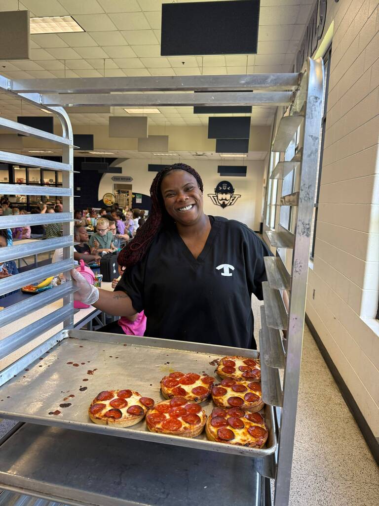 New personal pizzas are a hit in the lunchroom!
