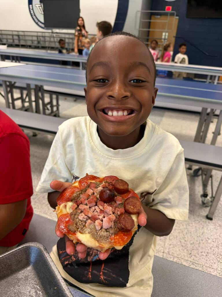 New personal pizzas are a hit in the lunchroom!