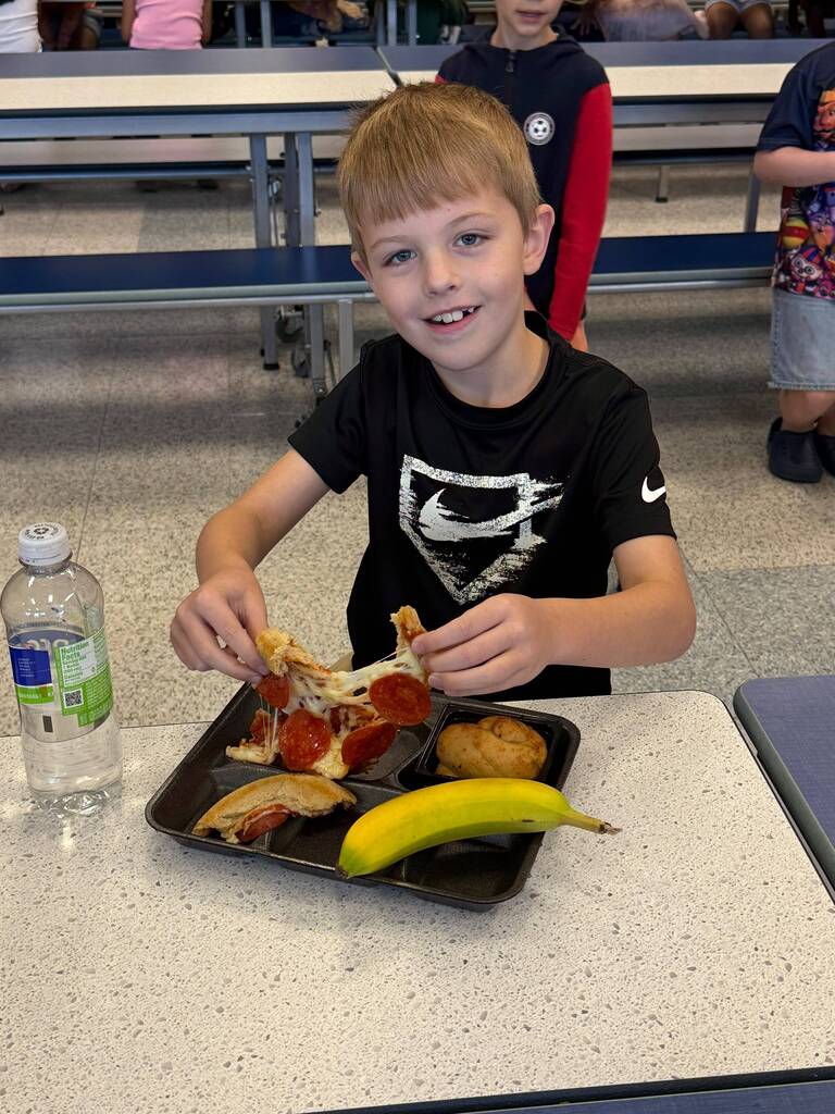 New personal pizzas are a hit in the lunchroom!