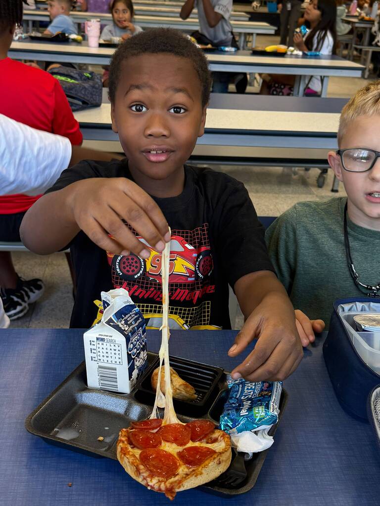 New personal pizzas are a hit in the lunchroom!