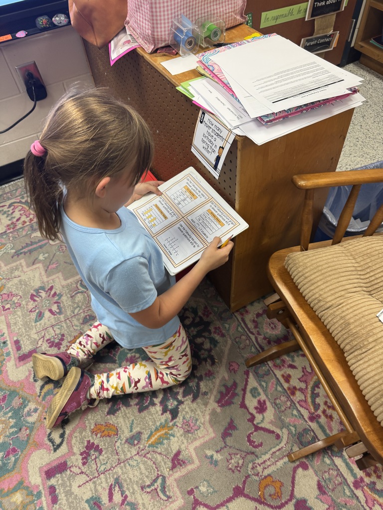 Omega Elementary School 3rd graders exploring data. 