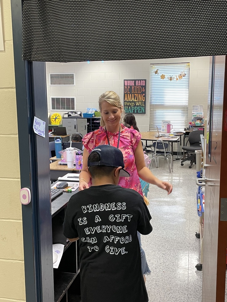 Omega Elementary School Kindness Squad spreading color.