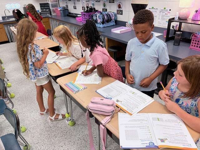 Mrs. White's students teaming up!