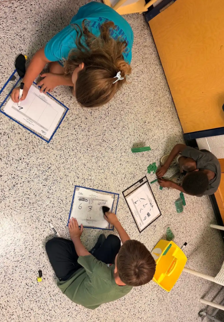 McRae's students doing math.