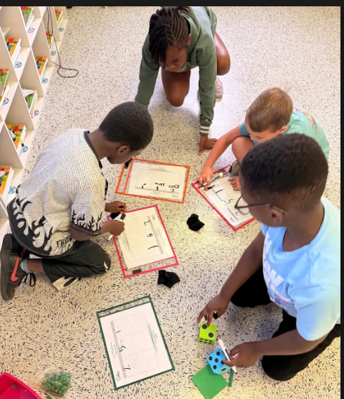 McRae's students doing math.
