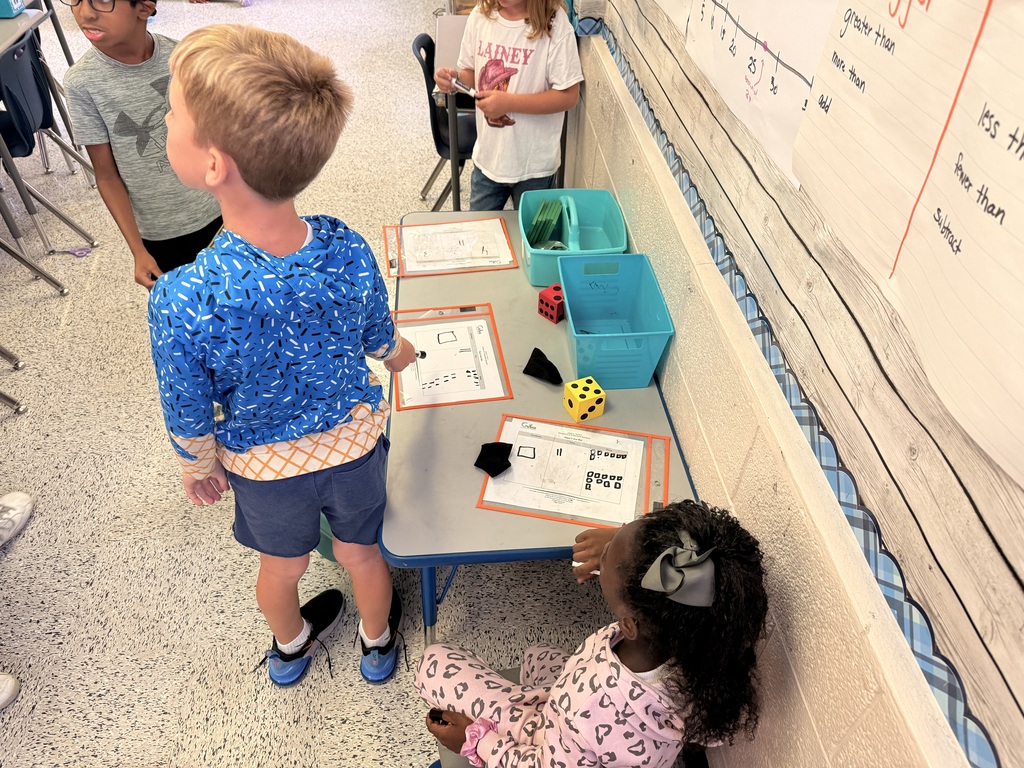 Mrs. McRae’s class practiced building math fluency with a hands on state math task, “ Building and Busting Towers of Ten”. Hands on math helps students have a concrete model and understanding of equations… and is just more fun!