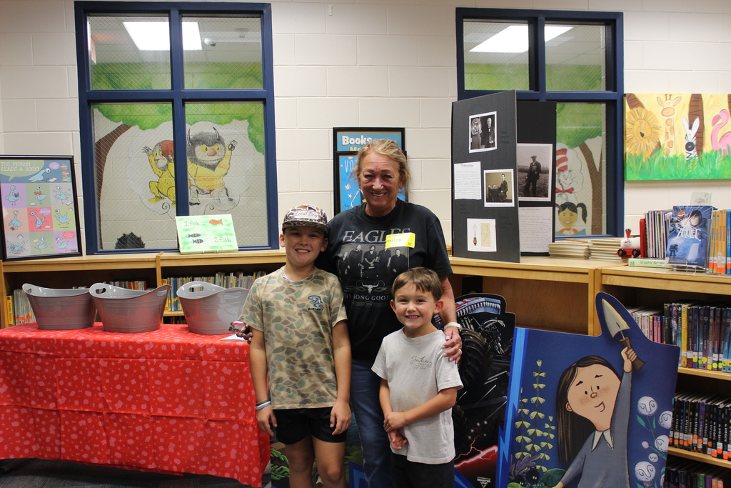 Omega Elementary School Goodies with Grands during book fair.