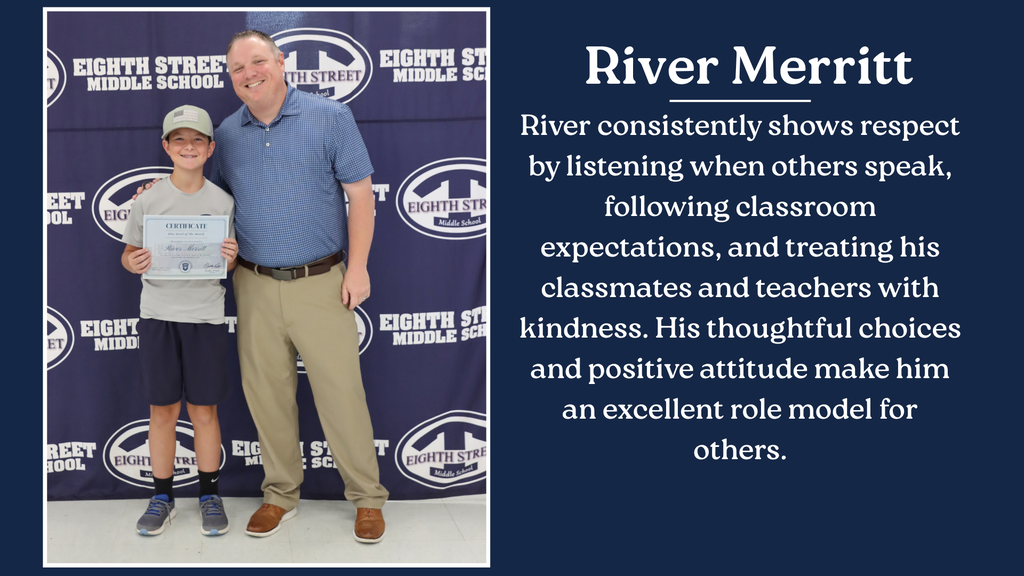 River Merritt Student of the Month