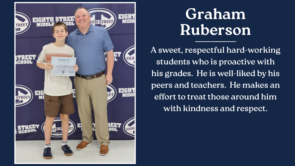 Graham Ruberson Student of the Month