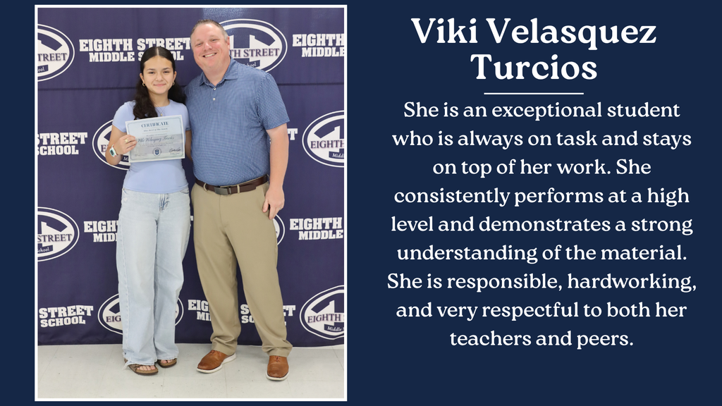 Viki Velasquez Turcios Student of the Month