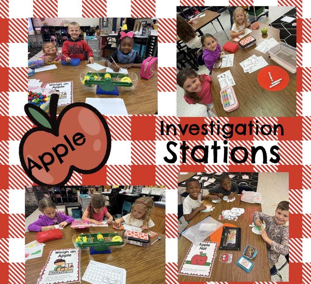 Mrs. Driver's class has Apple Investigation Day.