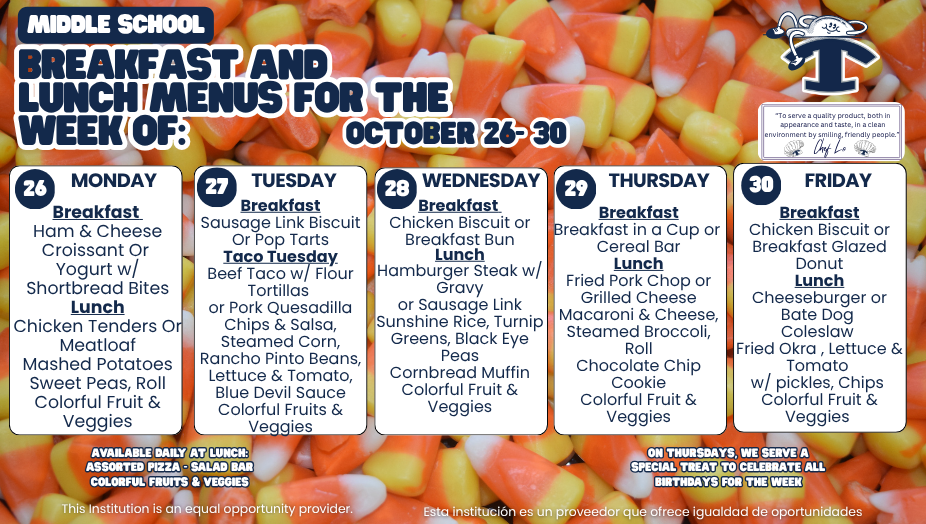 Breakfast and Lunch Menus