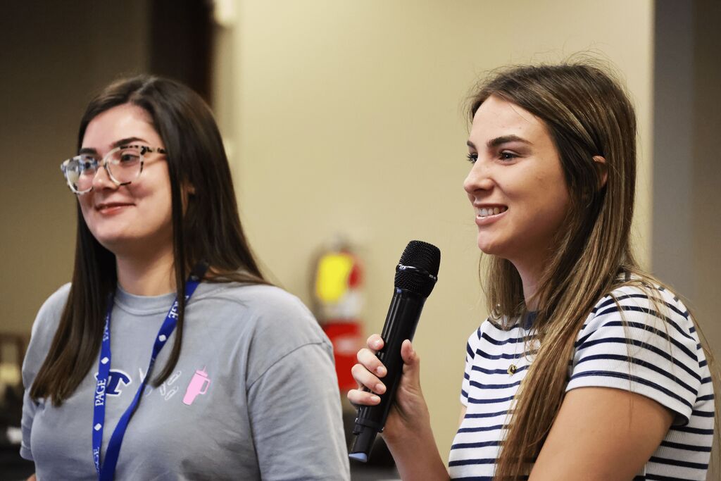 Omega Elementary School 5th grade  teacher Ashley Sparks attends PAGE new teacher program.