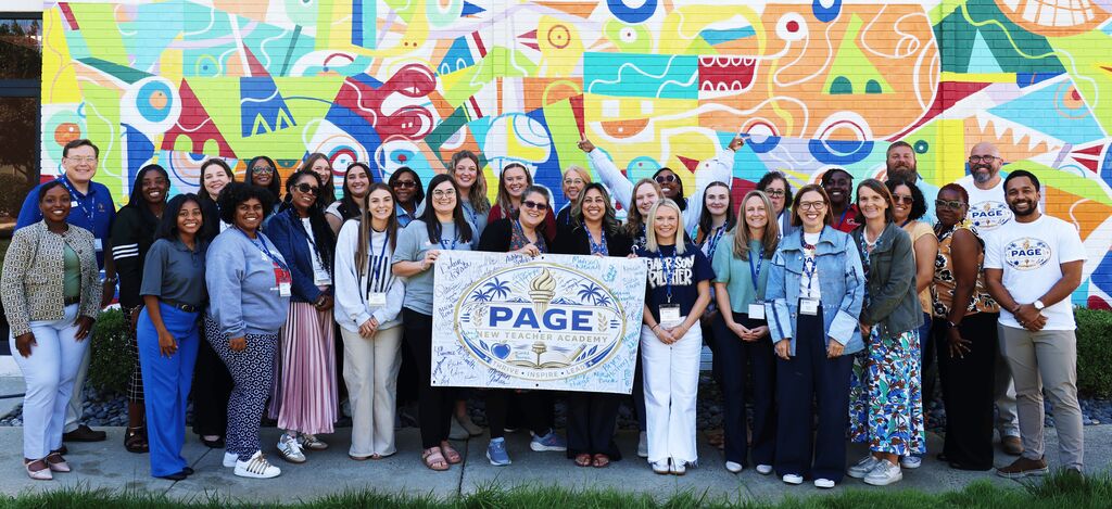 Omega Elementary School 5th grade  teacher Ashley Sparks attends PAGE new teacher program.