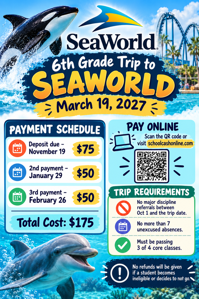 SEA WORLD FIELD TRIP