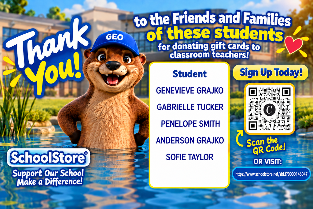 Thank you for your generosity!