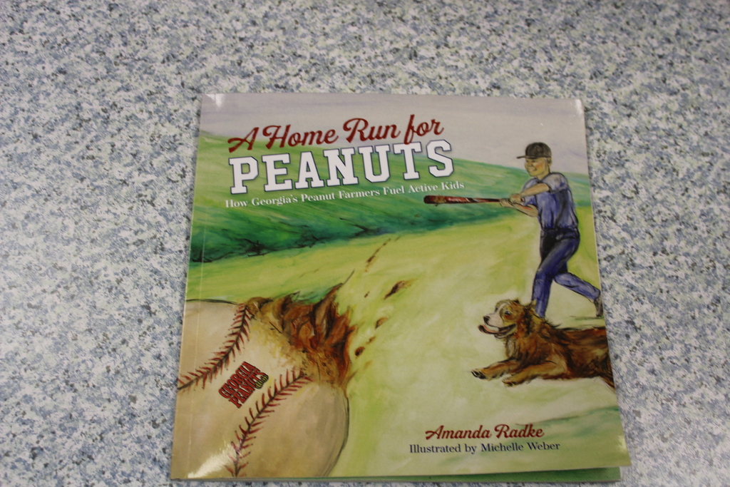 The book "A Home Run for Peanuts" donated by the GA peanut commission.
