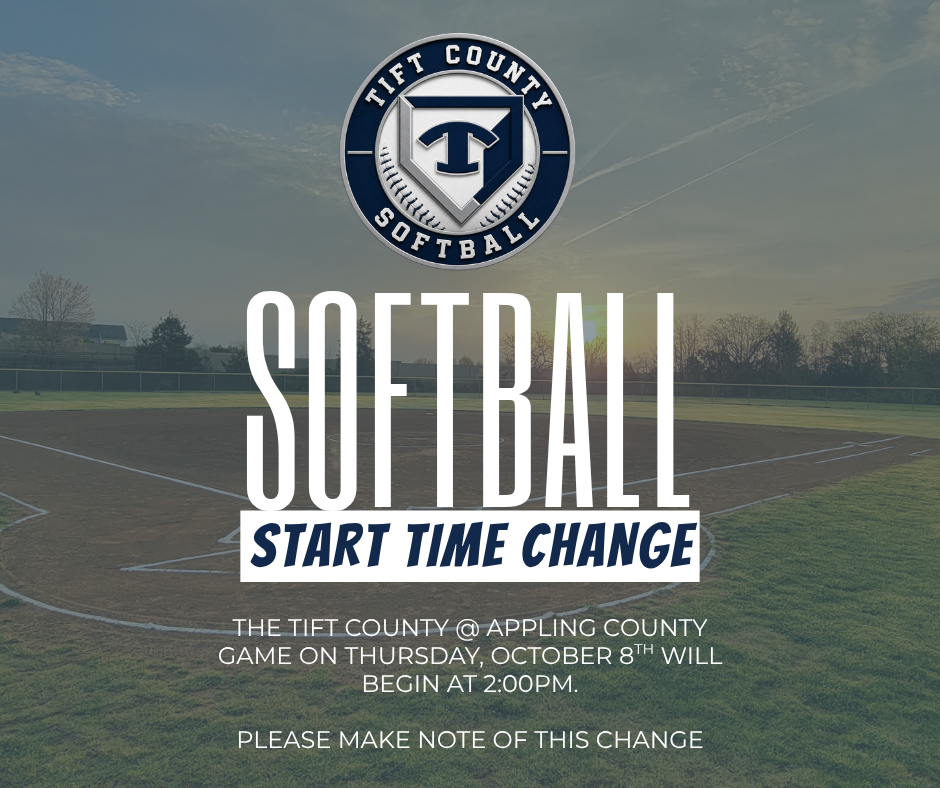 Tift @ Appling start time change