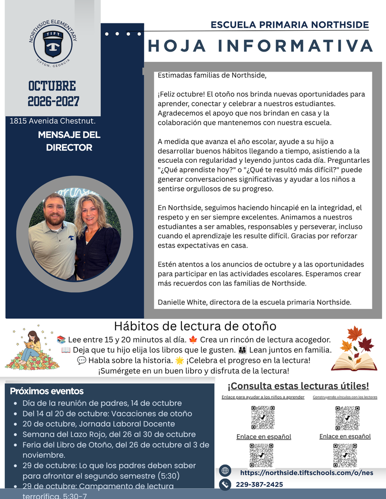 October Newsletter Spanish