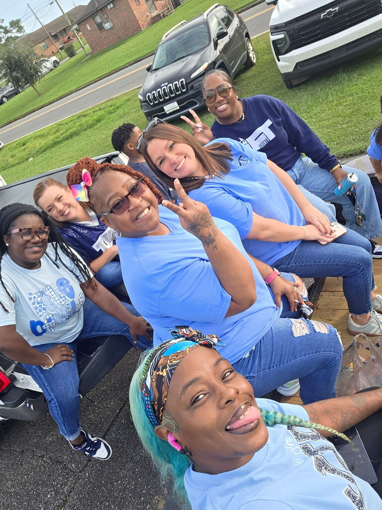 J.T. Reddick had a great time at the parade!