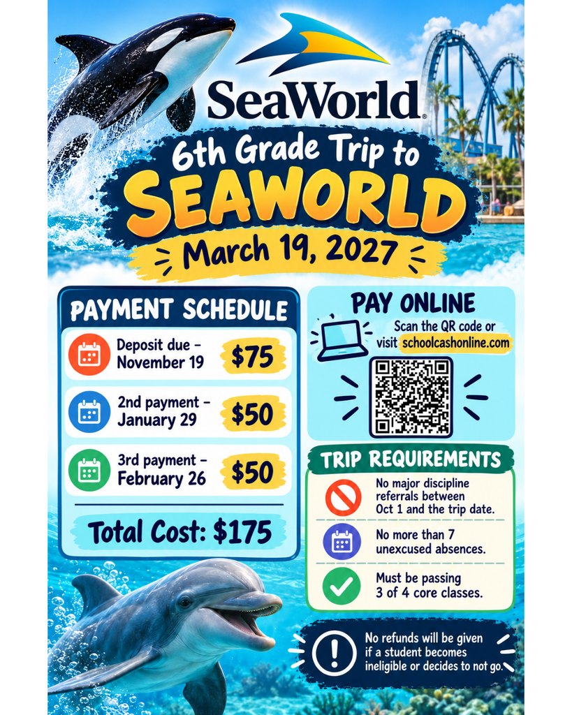 SEAWORLD FIELD TRIP