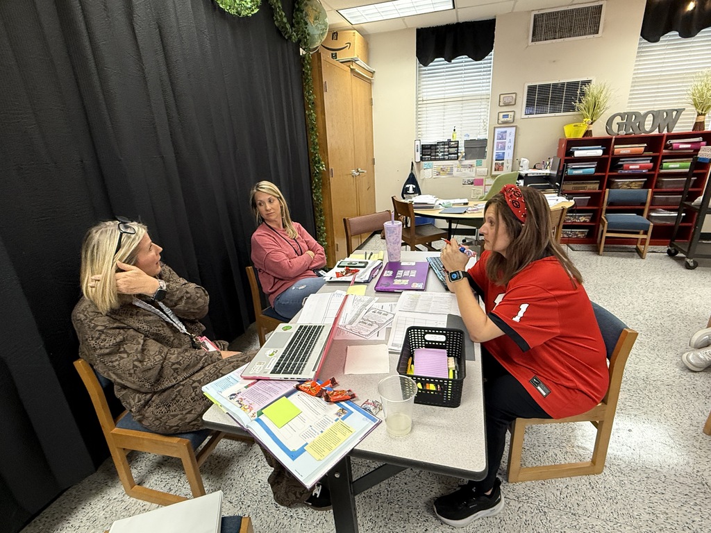 Omega Elementary School teachers collaboratively planning. 