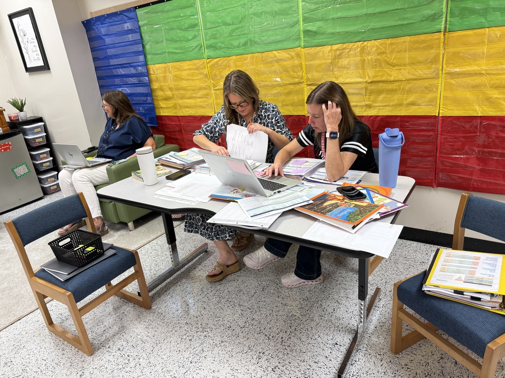 Omega Elementary School teachers collaboratively planning. 
