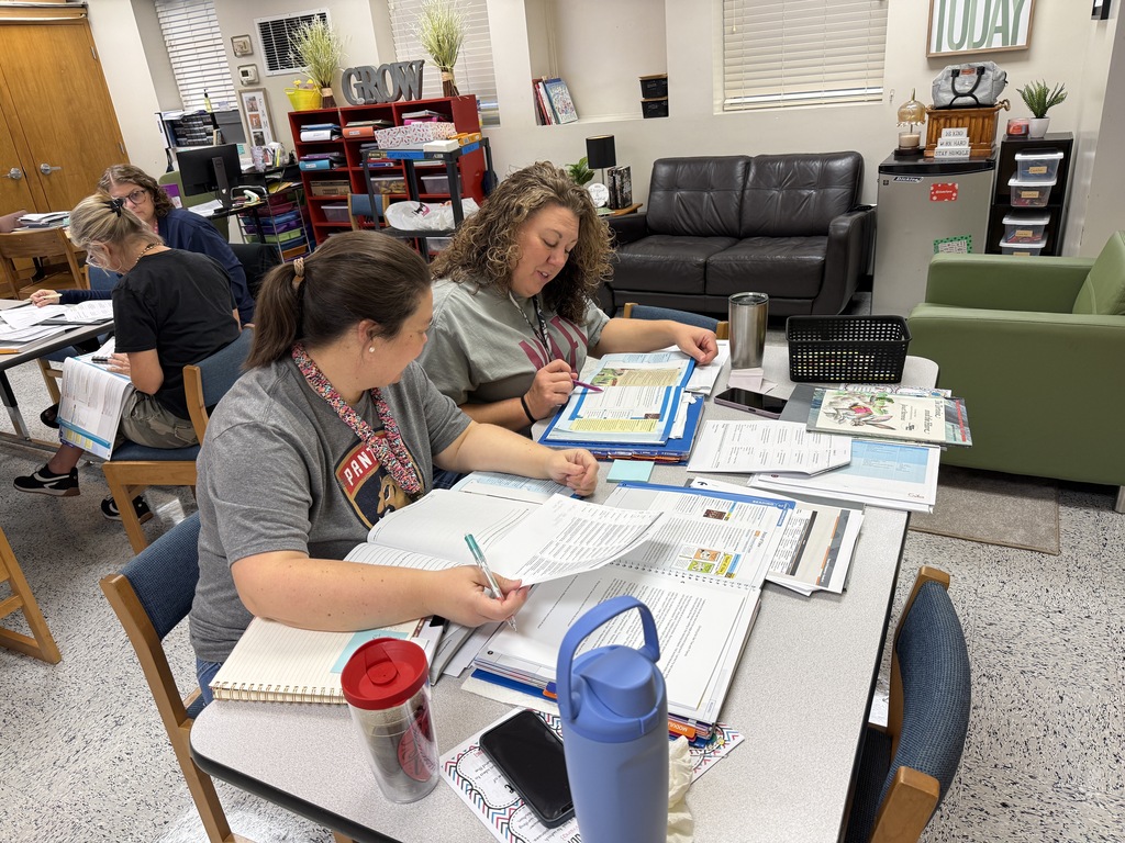 Omega Elementary School teachers collaboratively planning. 