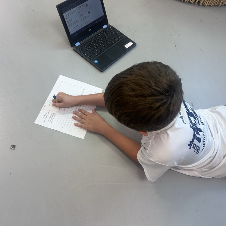 student working