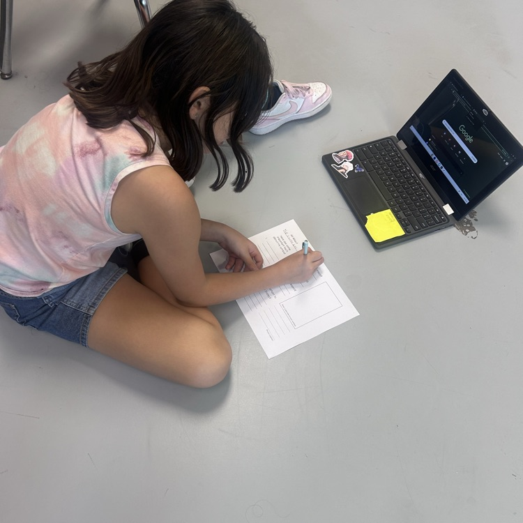 student working