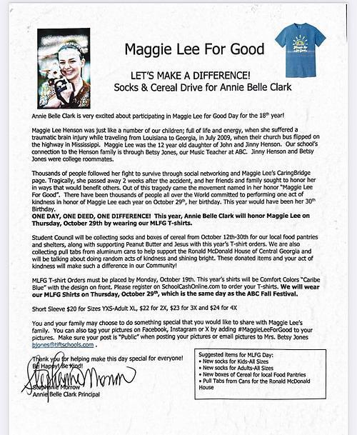 Maggie Lee For Good Day Information and Tshirt orders.
