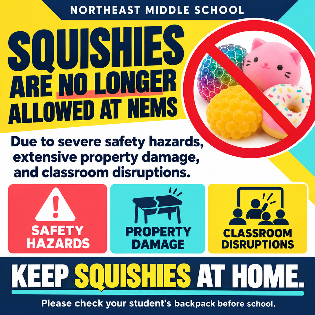 NO SQUISHIES ALLOWED ANYMORE