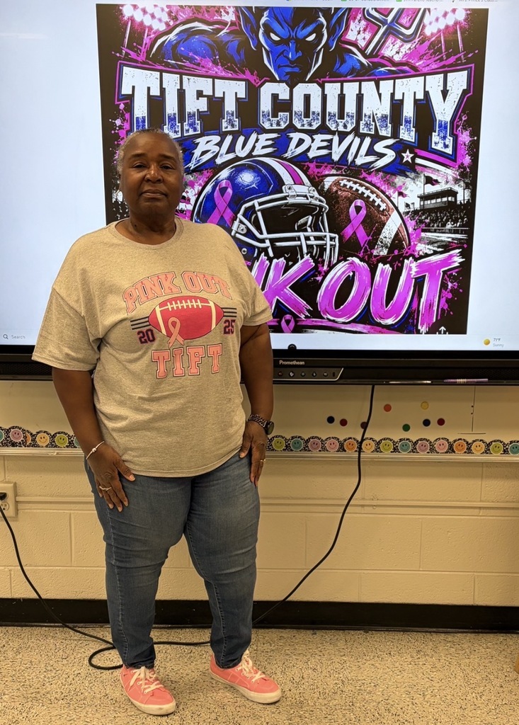Let's go Blue Devils! 🩷🩷🩷 #wearejtr #4theT #breastcancerawareness