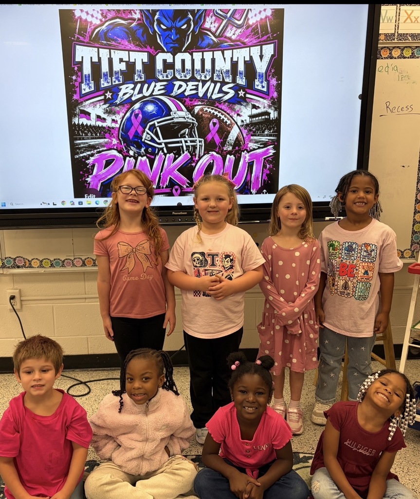 Let's go Blue Devils! 🩷🩷🩷 #wearejtr #4theT #breastcancerawareness
