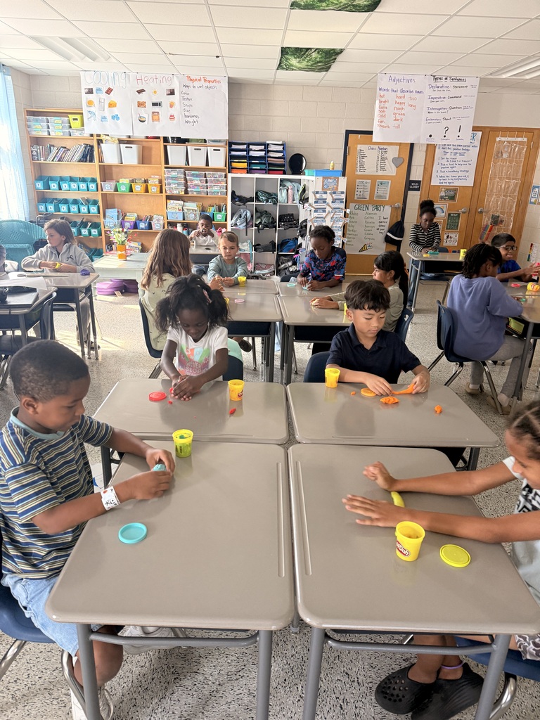 Mrs. McRae’s class used the forces of push and pull to explore how impact can change the shape of an object this afternoon! They used playdoh to shape objects with force and then explained how those forces impacted their shapes!