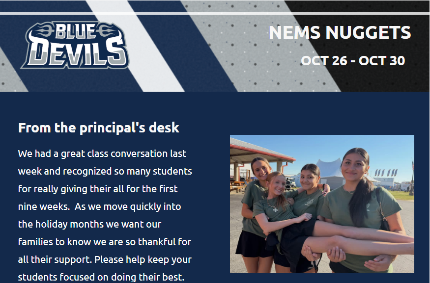 NEMS NUGGETS NEWSLETTER 10.26