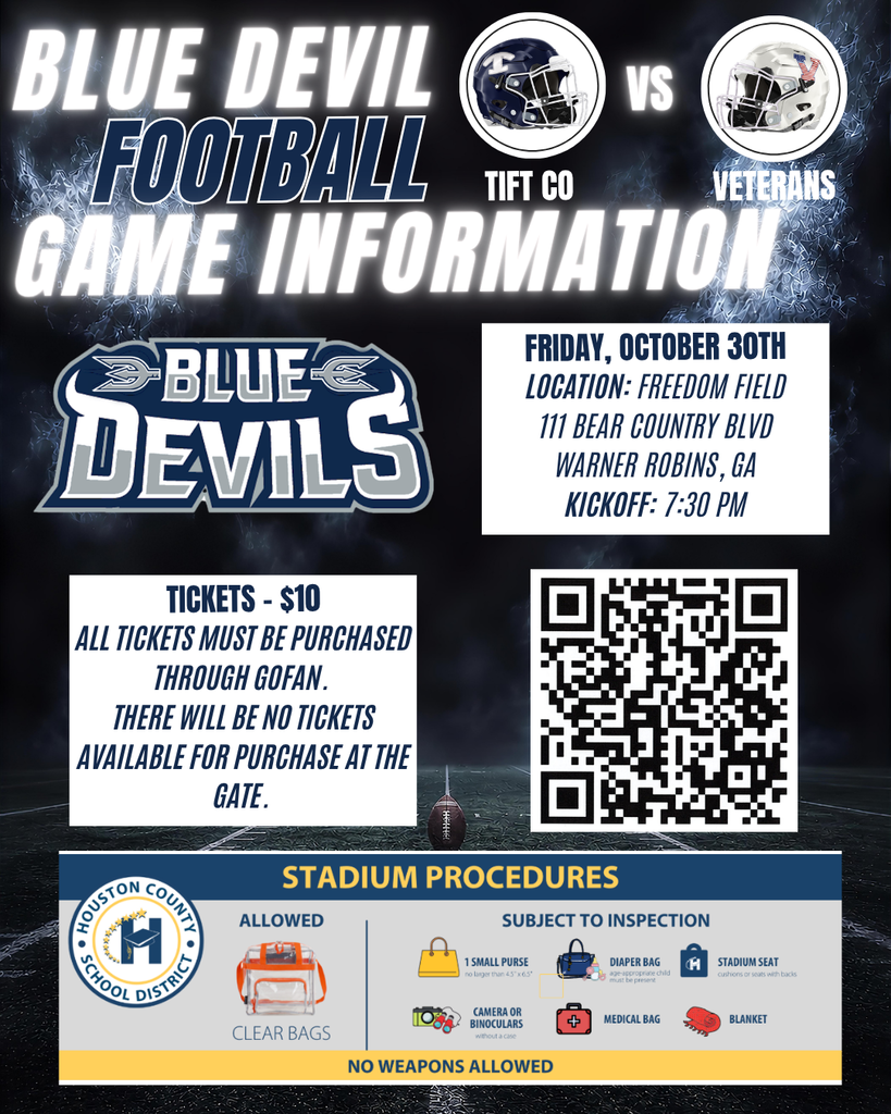 Veterans FB game information