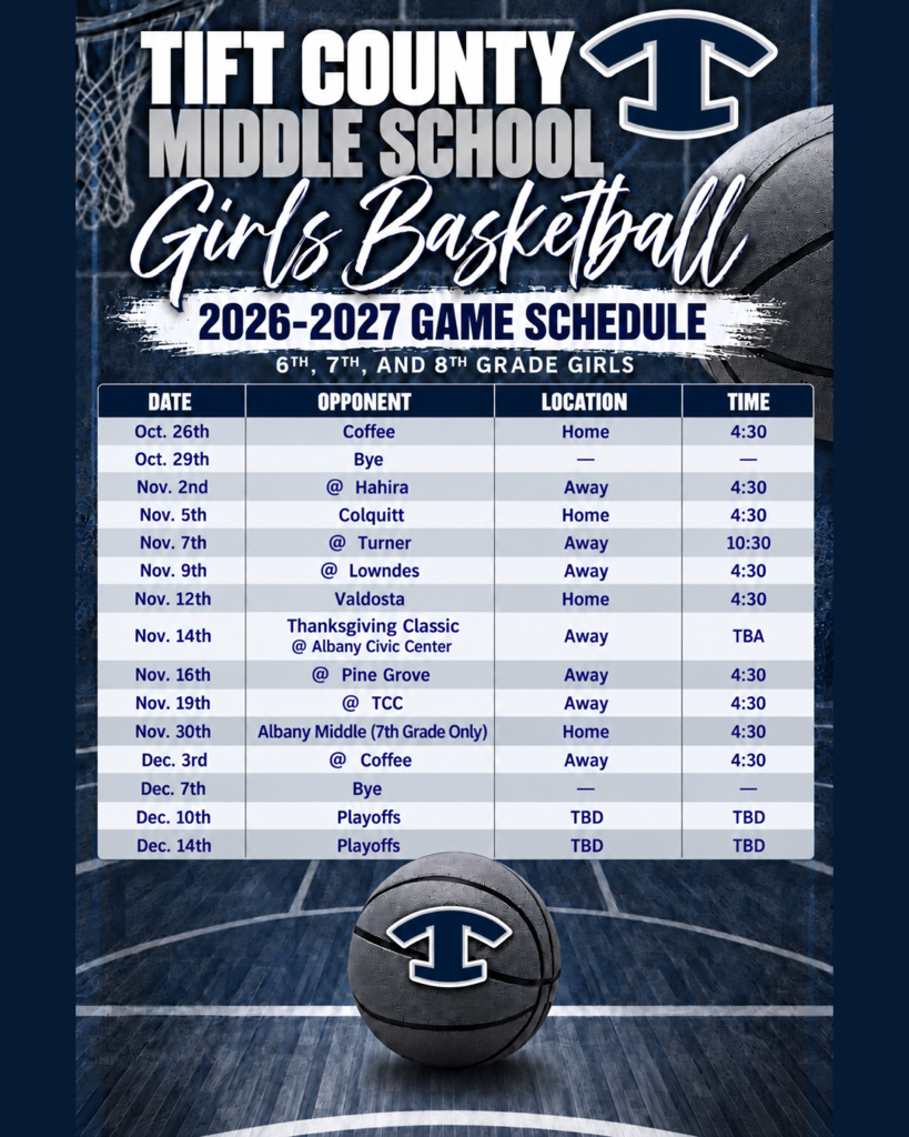 MS Girls BB Schedule