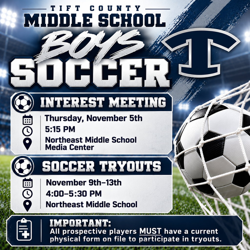 MS Boys Soccer Announcement