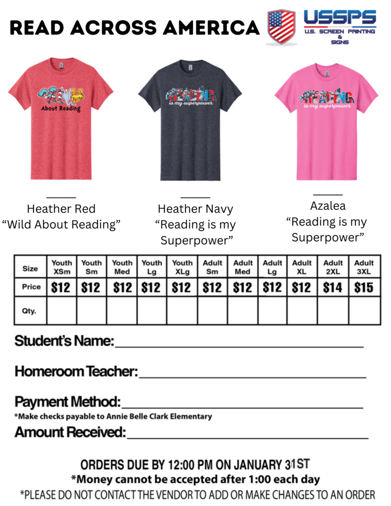 RAA Shirt Order Form