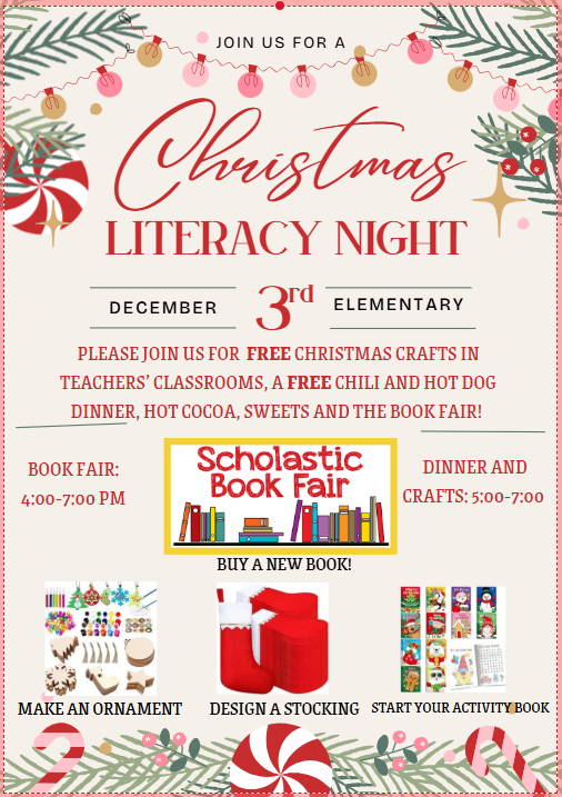 Elementary Christmas Literacy Night