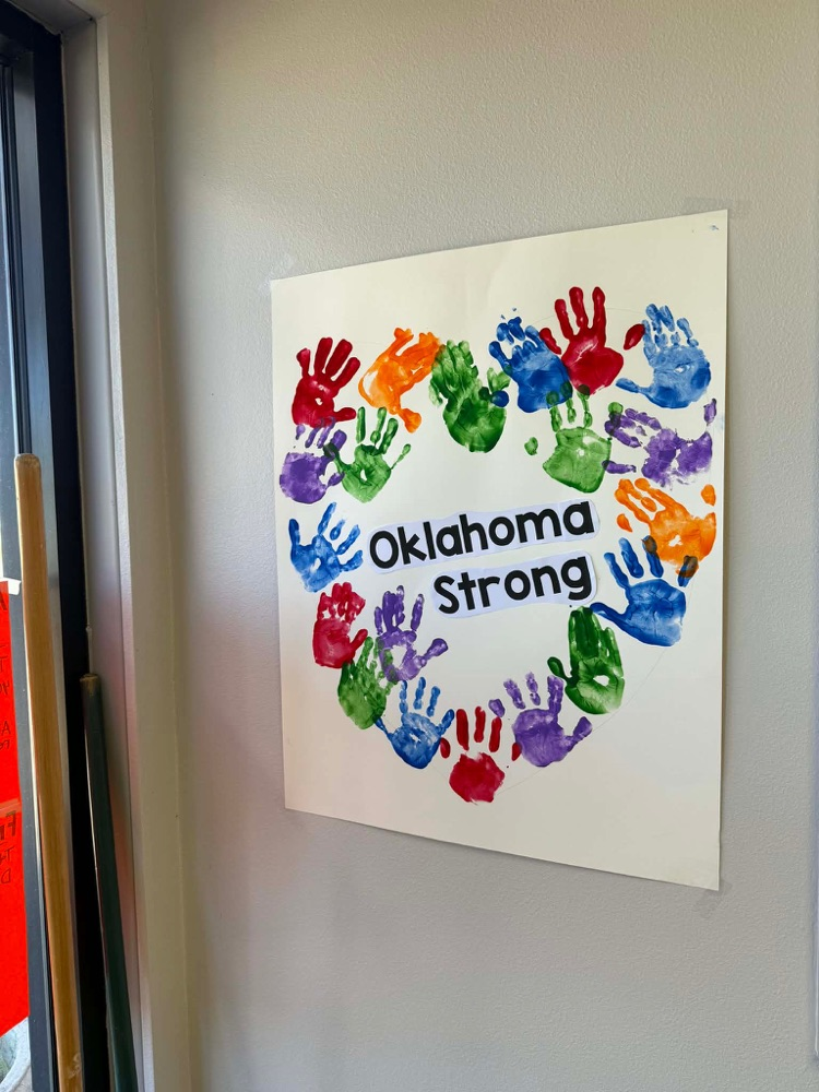 poster of kids handprints