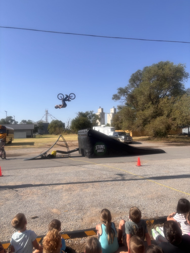 Bully Free BMX riders presenting to the elementary 