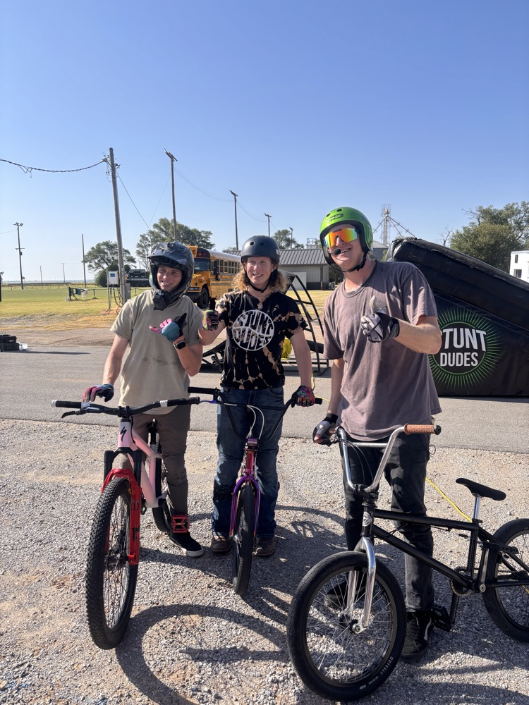 Bully Free BMX riders presenting to the elementary 